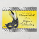 Search for masquerade invitations Silver