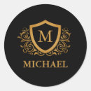 Search for black and gold monogram stickers Monogrammed