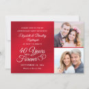 Search for 40th anniversary invitations Elegant