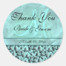 Search for aqua damask stickers Bridal