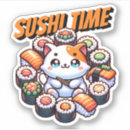 Search for cute sushi stickers Cat