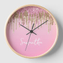 Search for pink drip clocks Modern