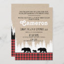 Search for red and black plaid invitations Woods