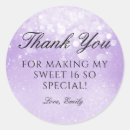 Search for purple sparkle stickers Sweet sixteen