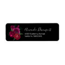 Search for dark pink return address labels Gothic