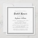 Search for black and white bridal shower invitations Bride to be