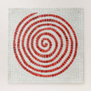 Search for red circle puzzles Watercolor