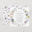 Search for blue first communion invitations Floral