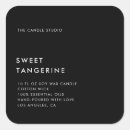Search for candle labels Black and white