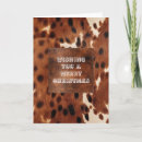 Search for cowhide cards Brown