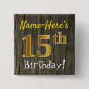 Search for 15th birthday badges 15 years old