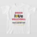 Search for peace love volleyball tshirts Sports