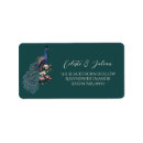 Search for teal floral return address labels Vintage