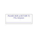 Search for please sign rubber stamps Back to school