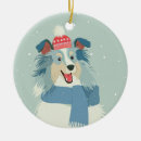 Search for sheltie christmas tree decorations Dog