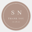 Search for taupe wedding stickers Sophisticated