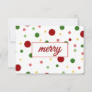 Search for polka dot christmas cards Whimsical
