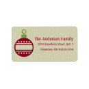 Search for ornament return address labels Winter season