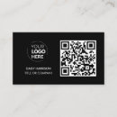 Search for black barcode business cards Digital contact
