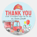Search for fire truck stickers Boy birthday