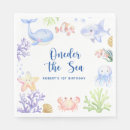 Search for ocean napkins Watercolor