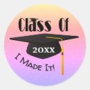 Search for graduation cap and tassel stickers High school