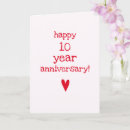 Search for 10 year anniversary cards Red