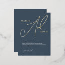 Search for royal blue and gold wedding invitations Minimalist