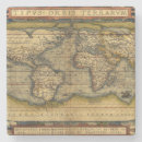 Search for old world maps coasters Vintage world map