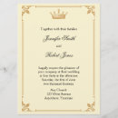 Search for crown wedding invitations Gold