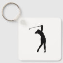 Search for golfer key rings Black and white