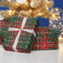 Search for naughty or nice wrapping paper Typography