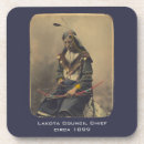 Search for native american indian coasters Lakota chief