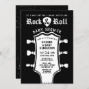 Search for guitar baby shower invitations Born to rock