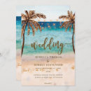 Search for beach scene wedding invitations Palm trees