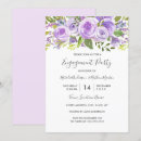 Search for lavender engagement party invitations Floral
