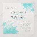 Search for aqua blue floral wedding invitations Simple