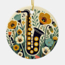 Search for jazz band christmas tree decorations Saxophone
