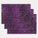 Search for deep purple wrapping paper Gold