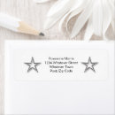 Search for silver star return address labels Stars