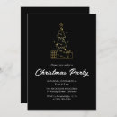 Search for black christmas invitations Modern minimalist