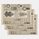 Search for vintage clock wrapping paper Antique
