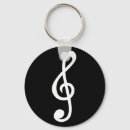 Search for music symbol key rings Treble clef