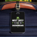 Search for irish luggage tags Shenanigans