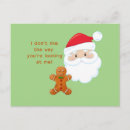 Search for funny gingerbread christmas cards Santa