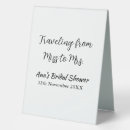 Search for travel wedding signs Bridal shower