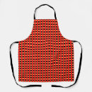 Search for cool design aprons Red