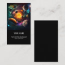 Search for astronomy business cards Sun moon stars
