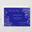 Search for silver wedding save the dates Blue and silver
