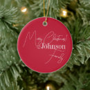 Search for family name christmas tree decorations Modern